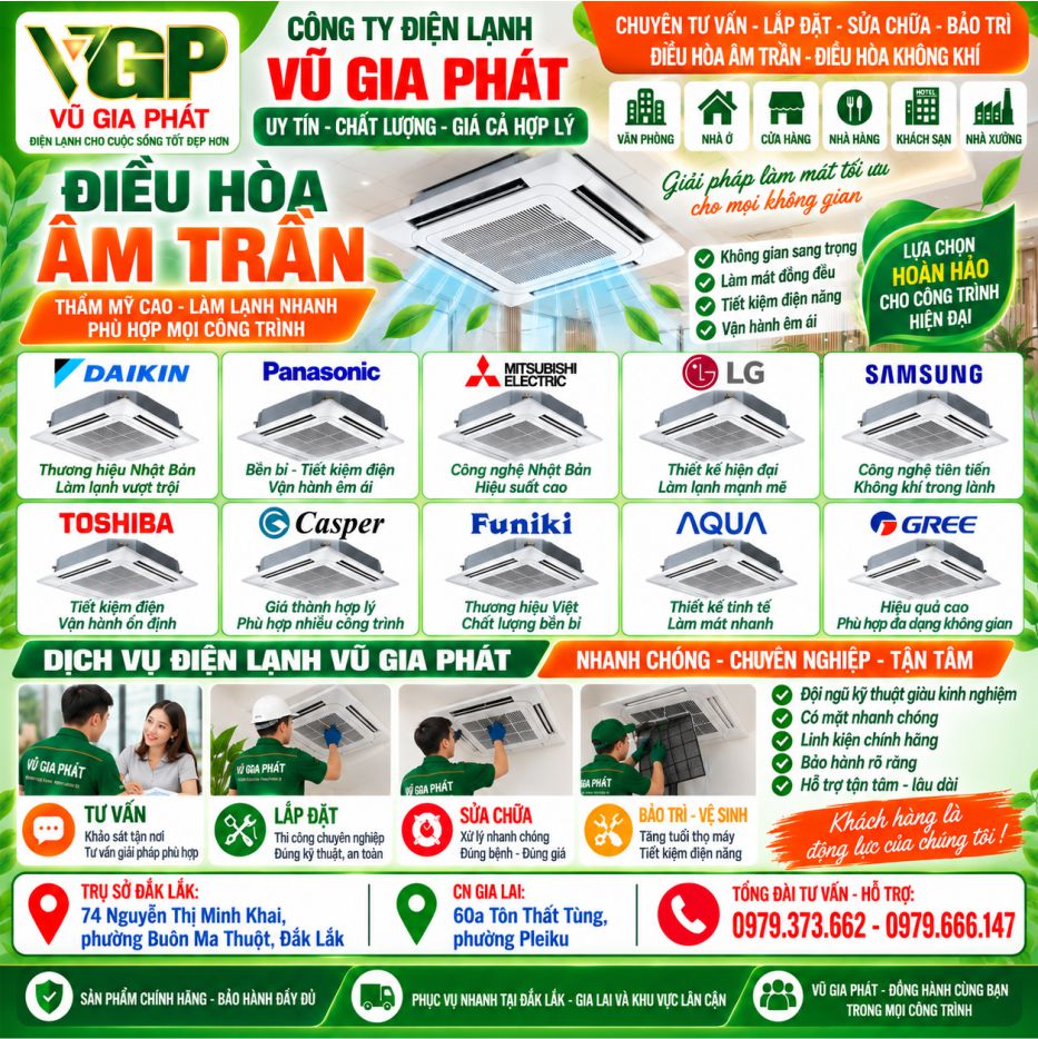 Điều hoà âm trần